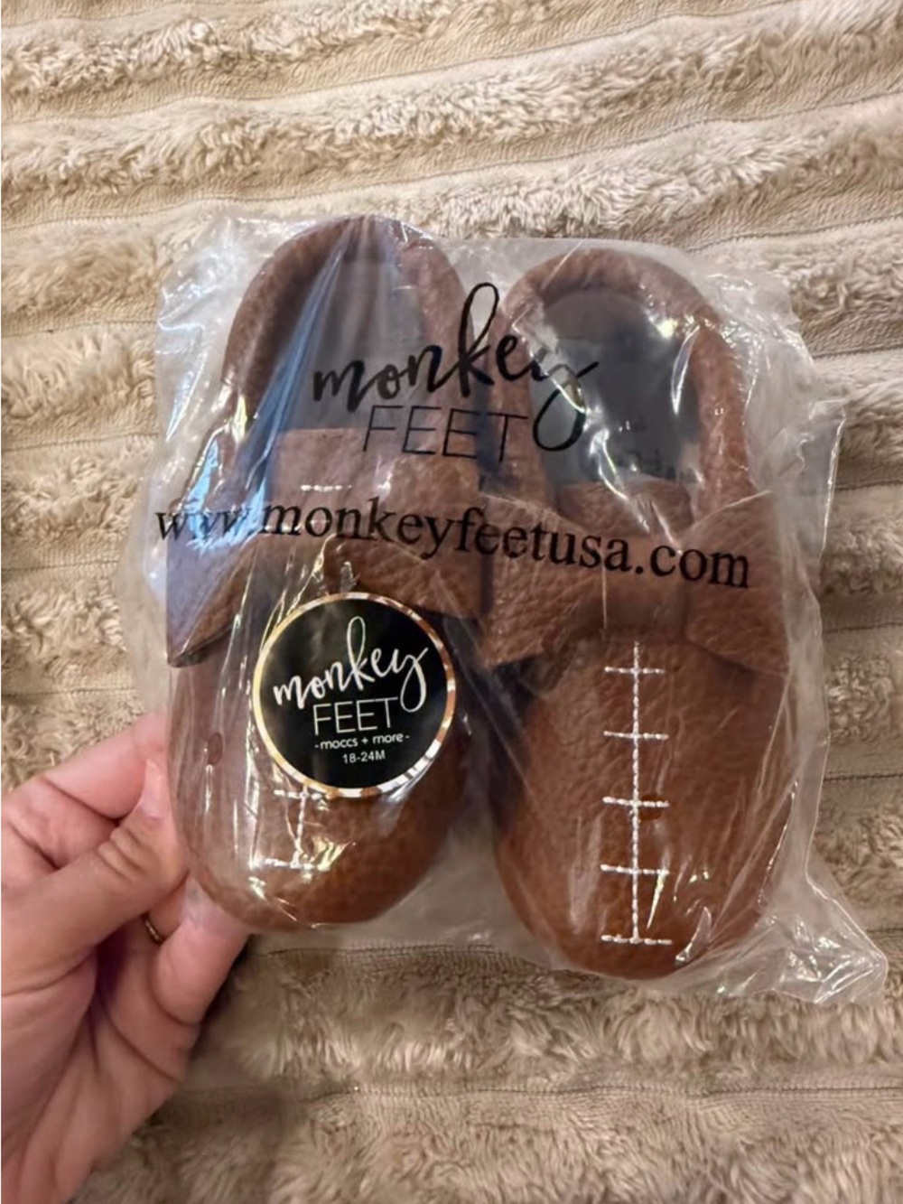 Monkey Feet Brown Soft Leather Moccasin Baby Shoes